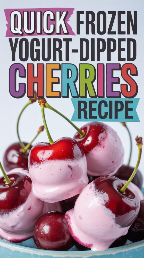 Frozen Yogurt-Dipped Cherries