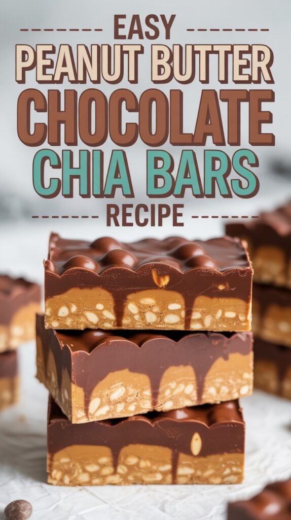 Peanut Butter Chocolate Chia Bars