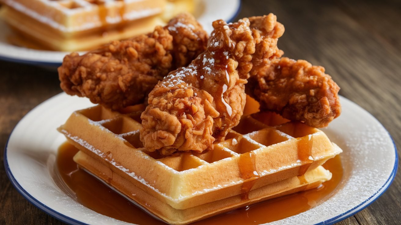 Southern Style Chicken and Waffles Recipe - Food Blasts