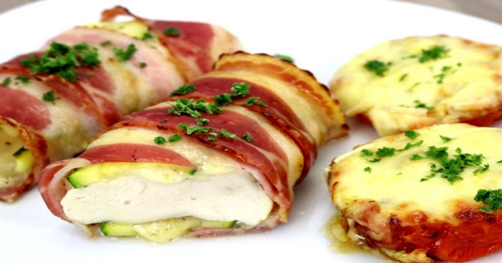 Veggie Bacon Chicken Roll-Ups