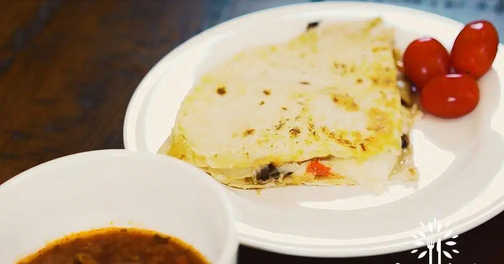 Portobello Quesadilla