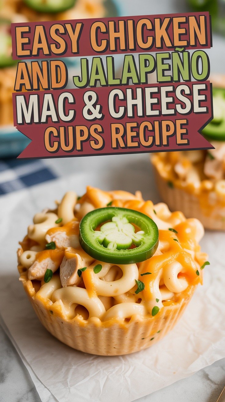 Chicken and Jalapeño Mac & Cheese Cups