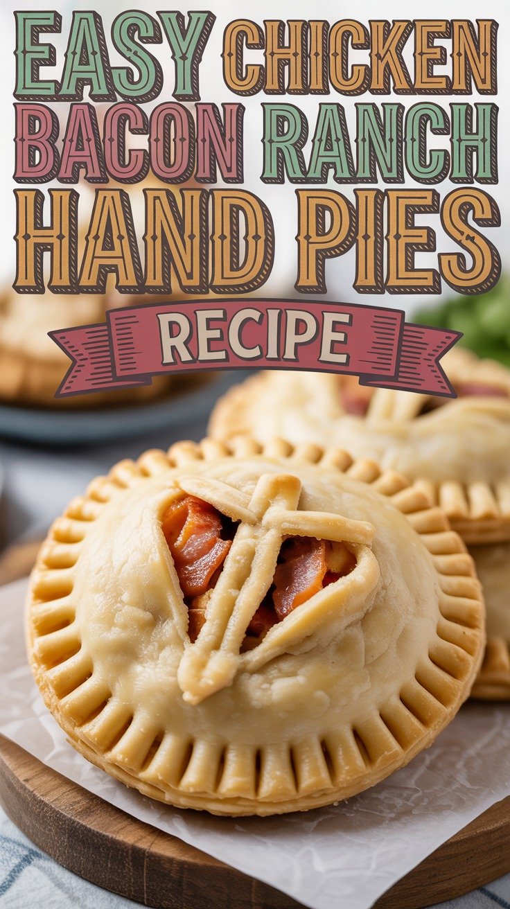 Chicken Bacon Ranch Hand Pies