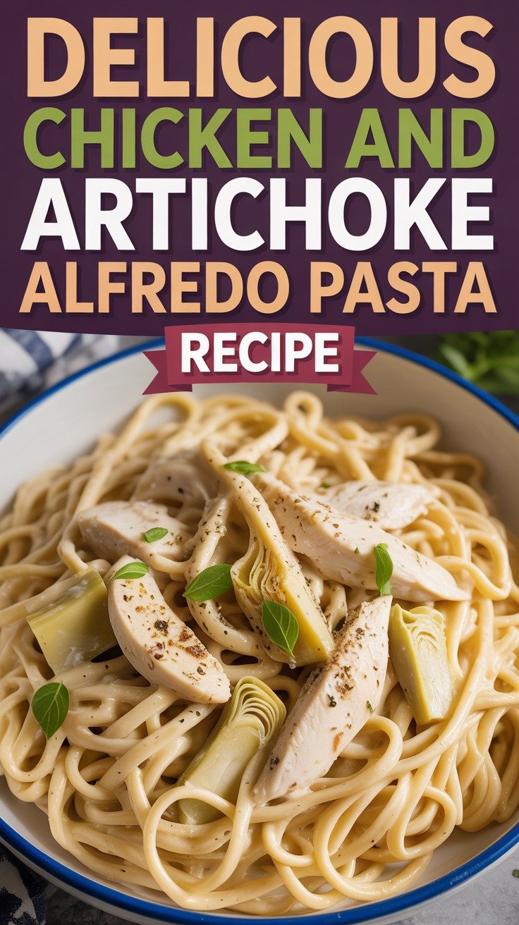Chicken and Artichoke Alfredo Pasta