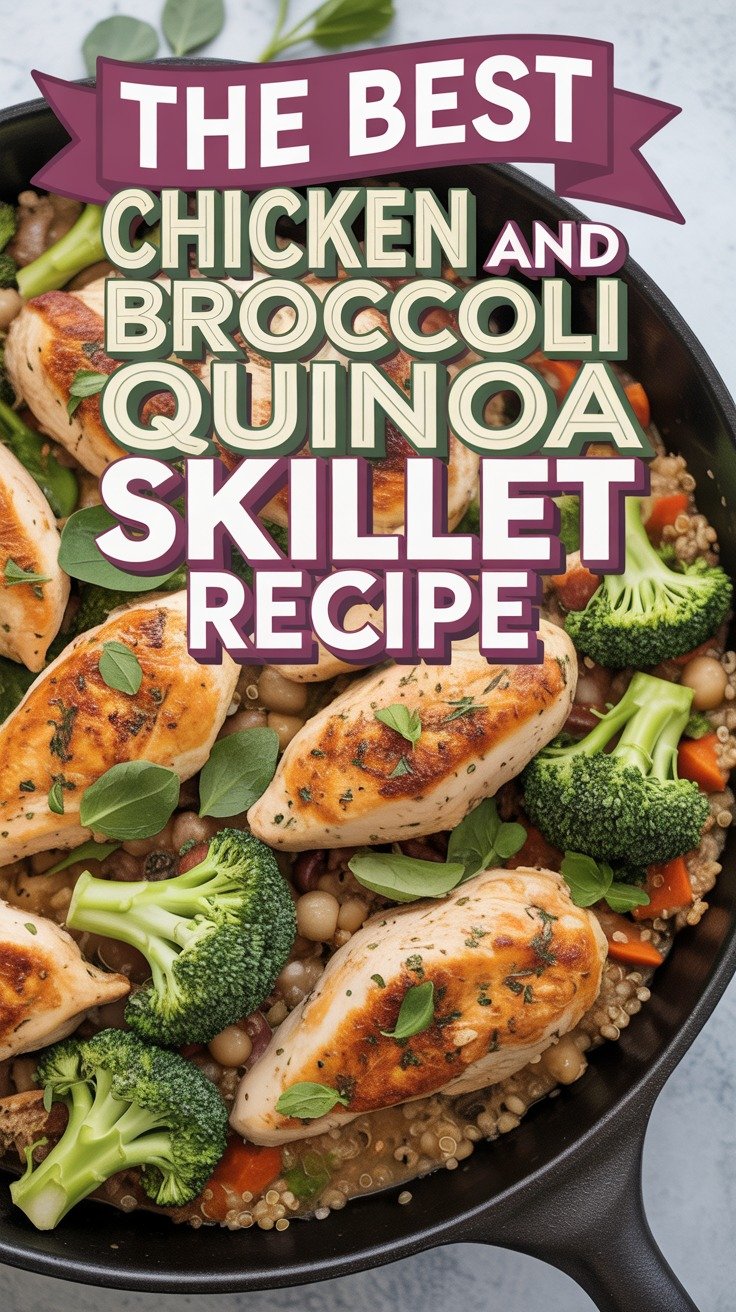Chicken and Broccoli Quinoa Skillet