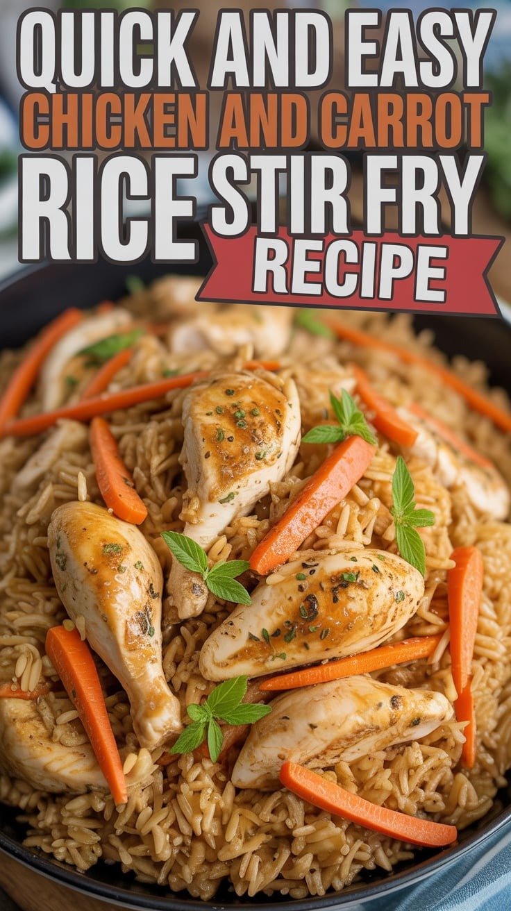 Chicken and Carrot Rice Stir Fry