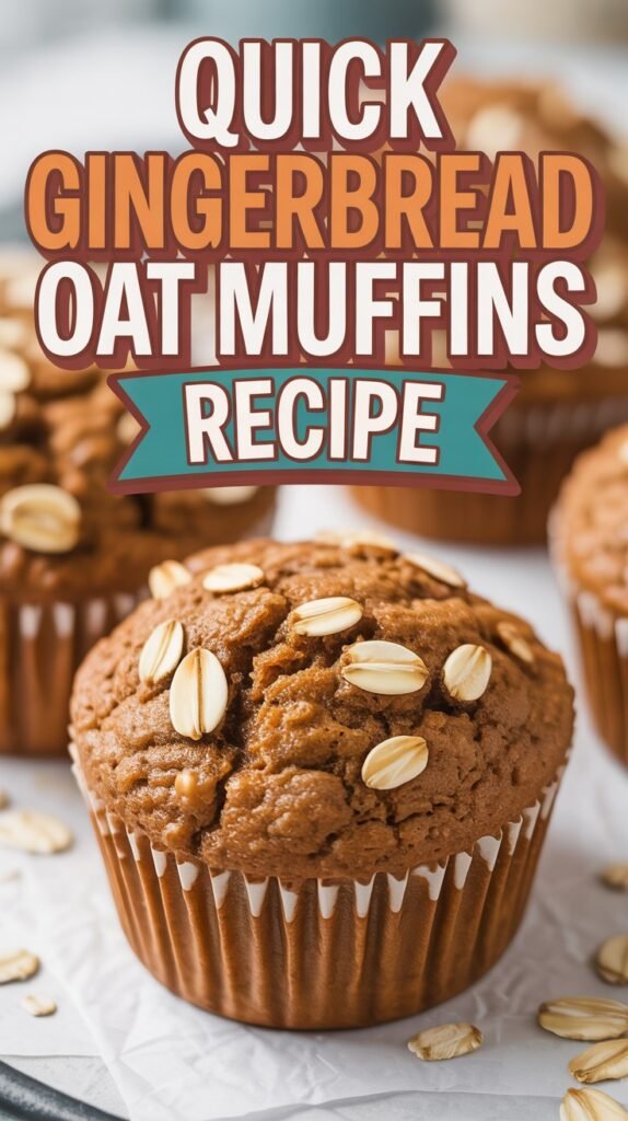 Gingerbread Oat Muffins