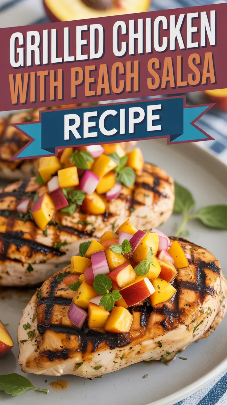 Grilled Chicken with Peach Salsa