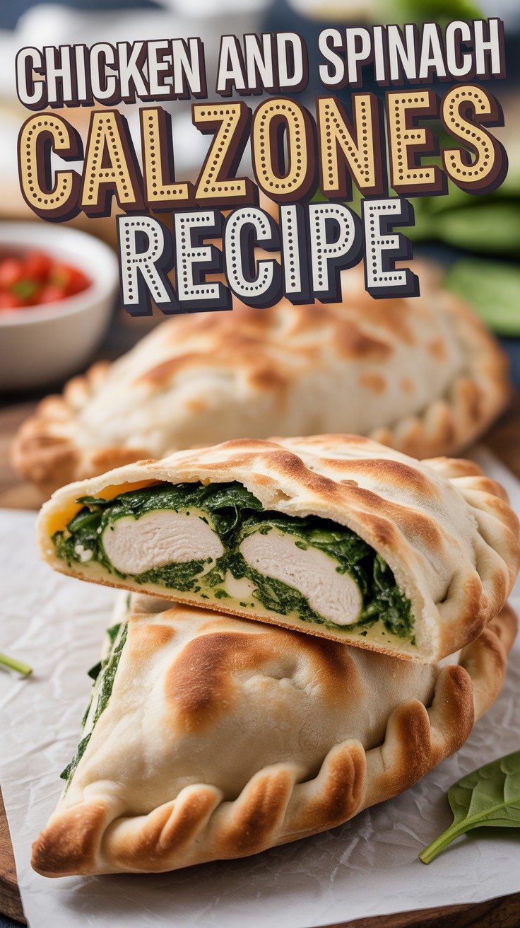 Chicken and Spinach Calzones