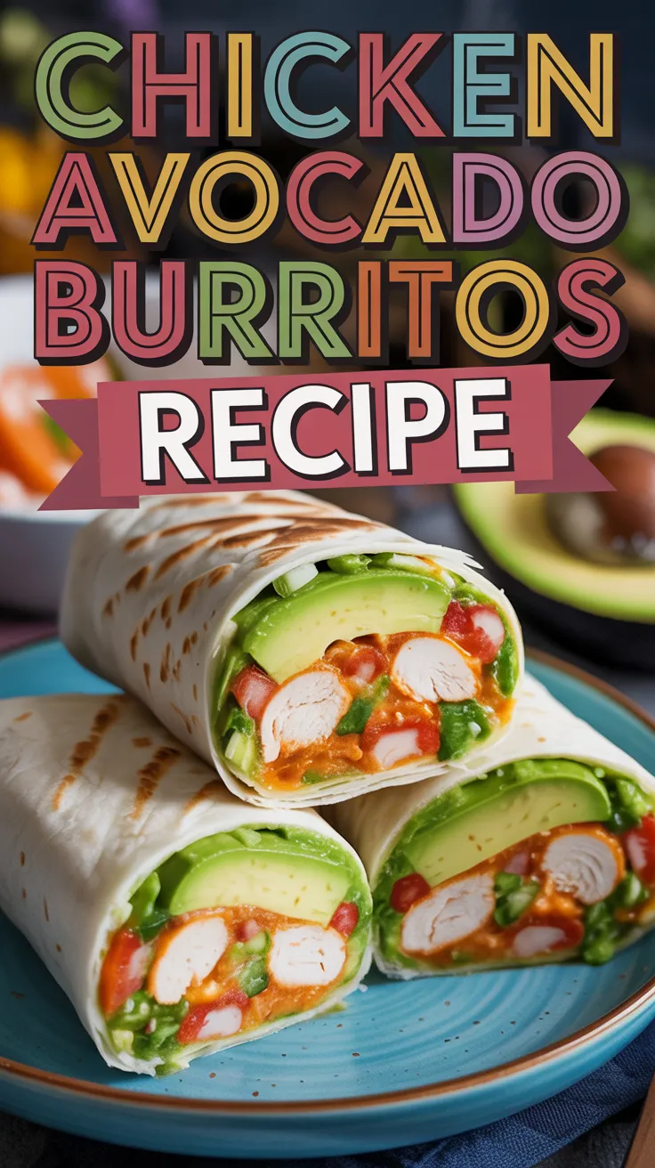 Chicken Avocado Burritos