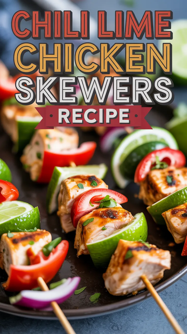 Chili Lime Chicken Skewers