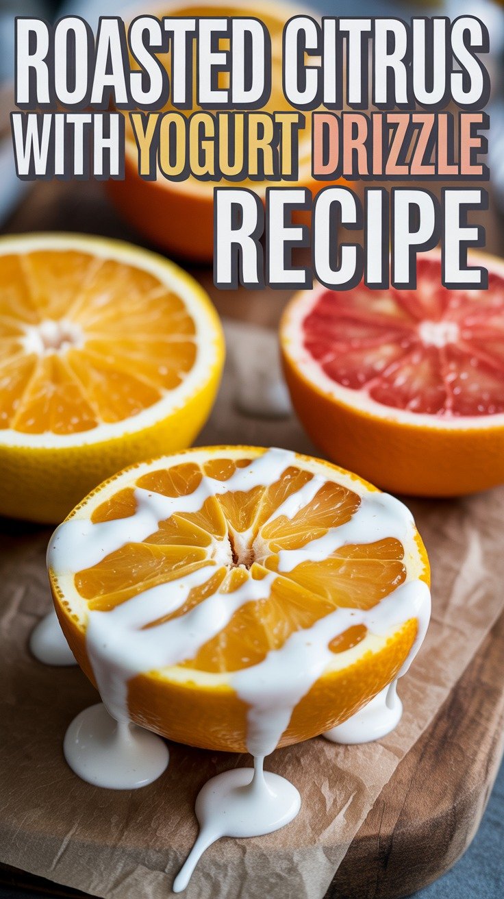 Roasted Citrus with Yogurt Drizzle