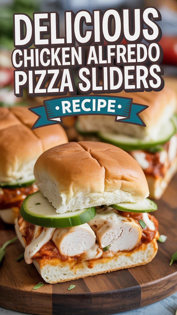 Chicken Alfredo Pizza Sliders