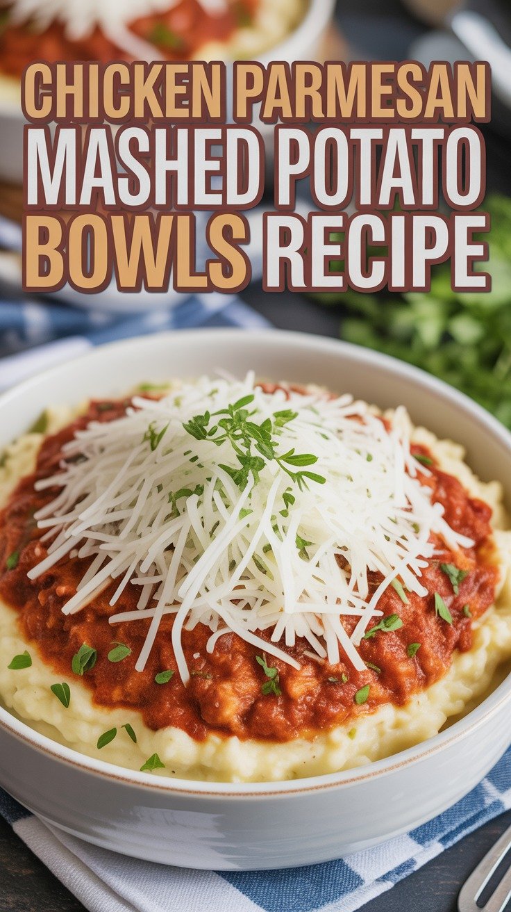 Chicken Parmesan Mashed Potato Bowls