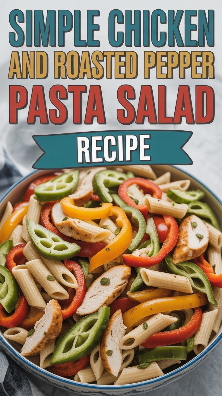 Chicken and Roasted Pepper Pasta Salad