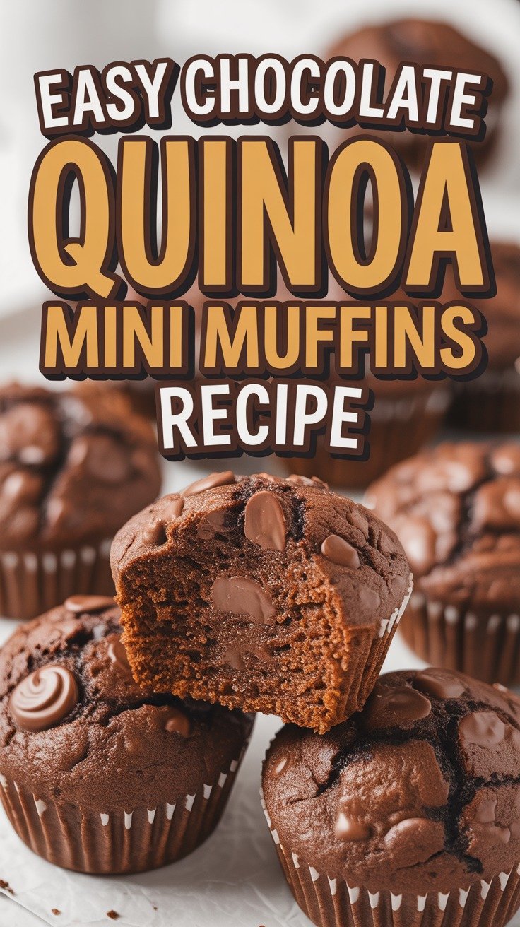 Chocolate Quinoa Mini Muffins