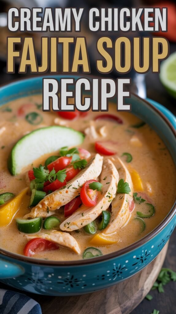 Creamy Chicken Fajita Soup