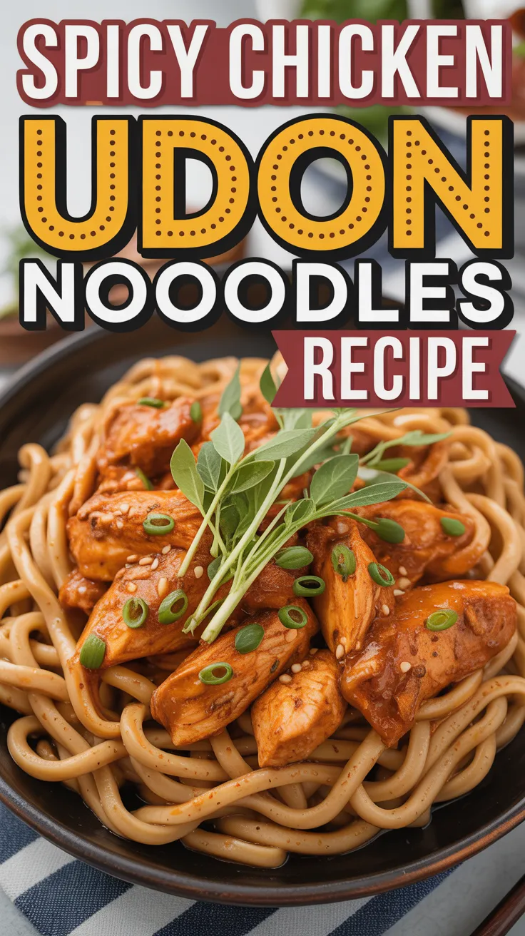 Spicy Chicken Udon Noodles
