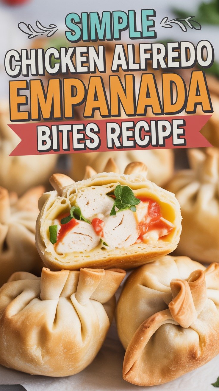 Chicken Alfredo Empanada Bites