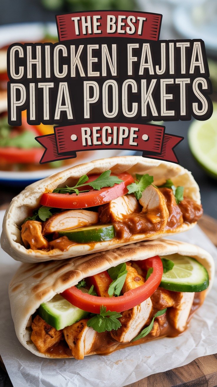 Chicken Fajita Pita Pockets