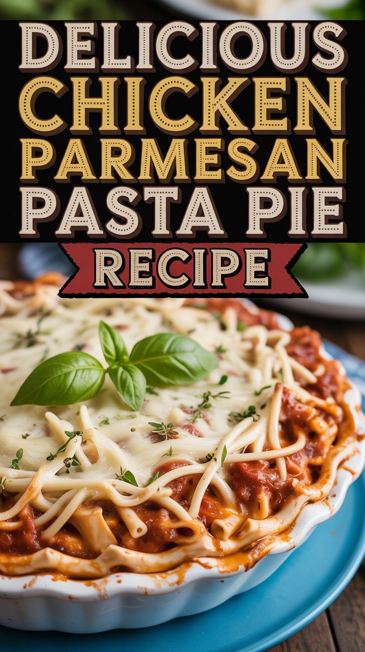 Chicken Parmesan Pasta Pie