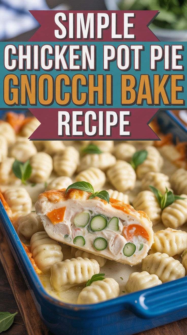 Chicken Pot Pie Gnocchi Bake