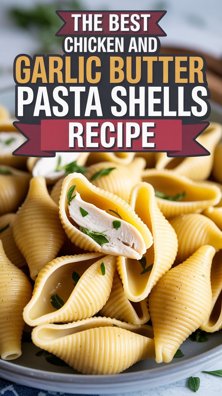 Chicken and Garlic Butter Pasta Shells