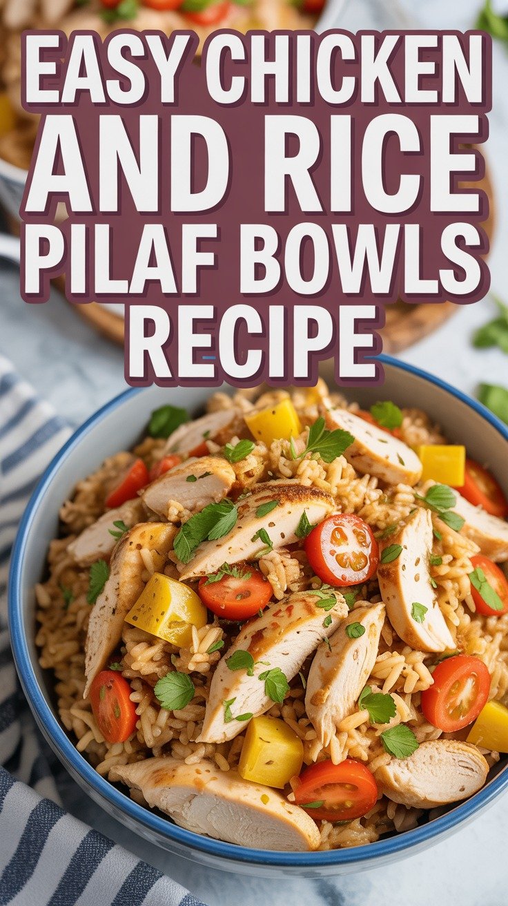 Chicken and Rice Pilaf Bowls