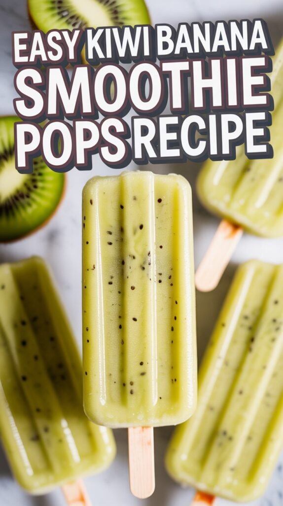 Kiwi Banana Smoothie Pops