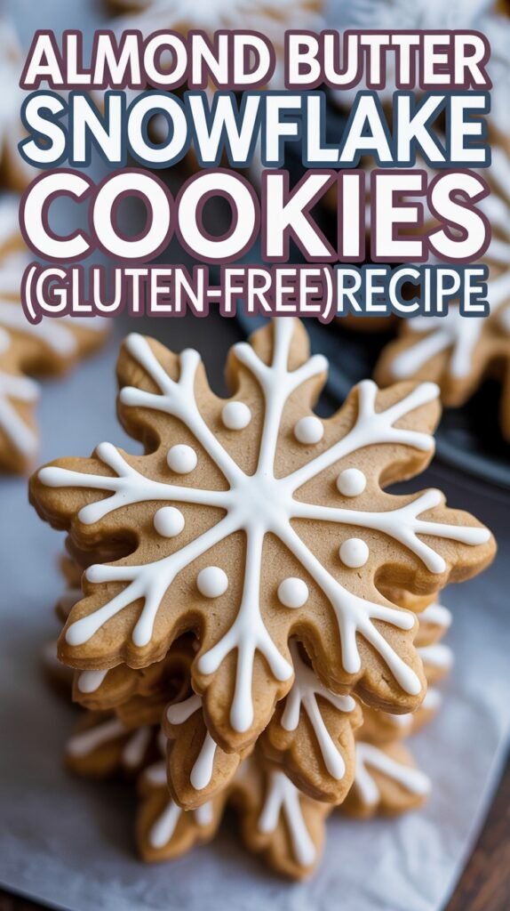 Almond Butter Snowflake Cookies