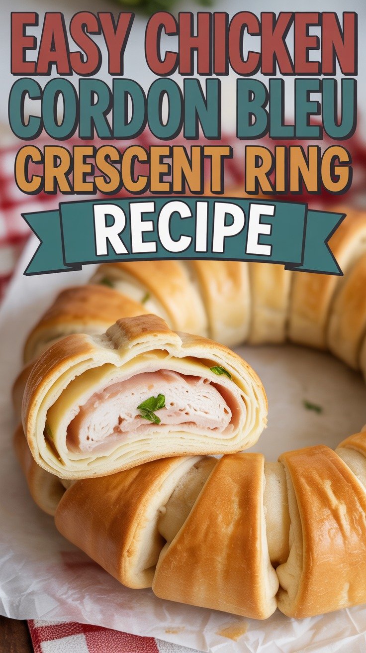Chicken Cordon Bleu Crescent Ring