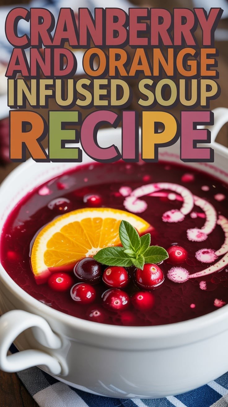 Cranberry and Orange Infused Soup