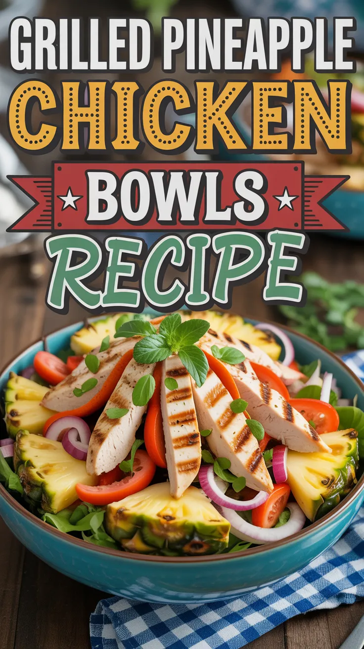 Grilled Pineapple Chicken Bowls