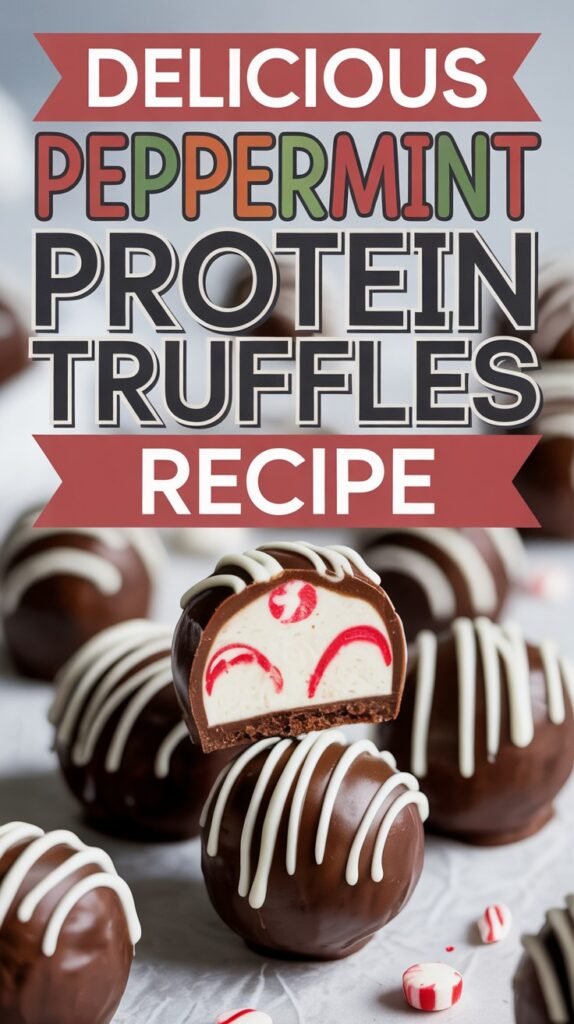 Peppermint Protein Truffles