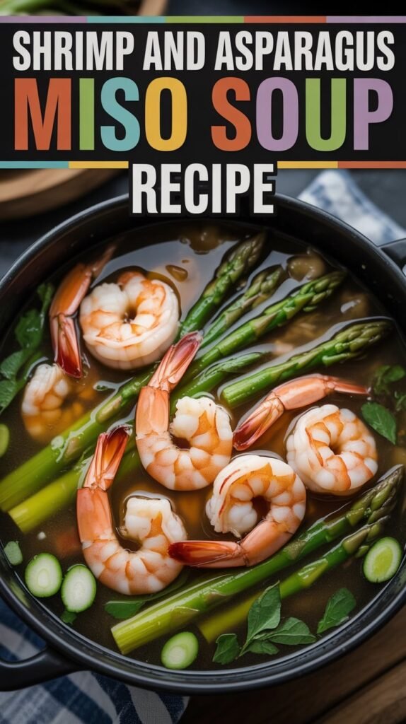 Shrimp and Asparagus Miso Soup