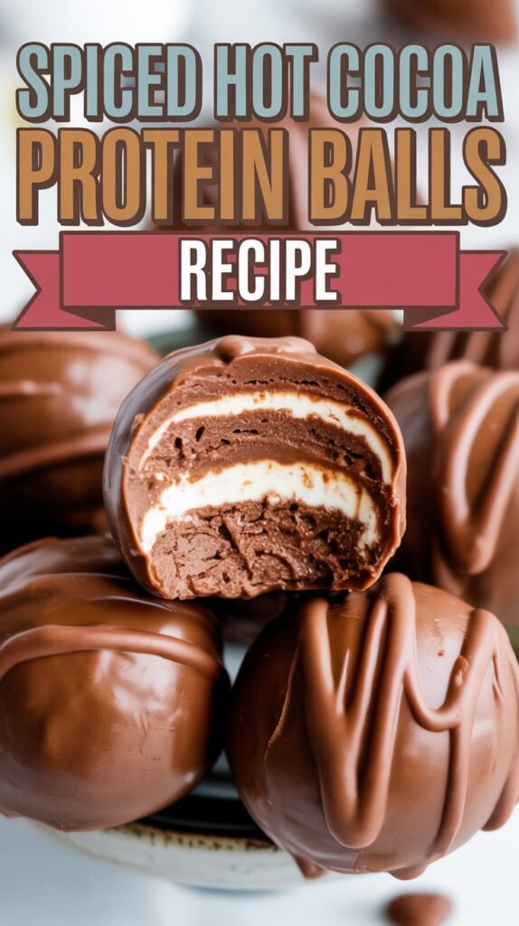 Spiced Hot Cocoa Protein Balls