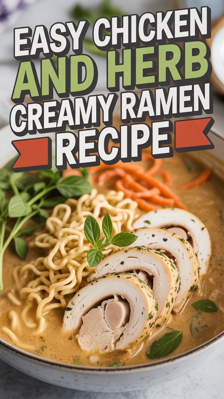 Chicken and Herb Creamy Ramen