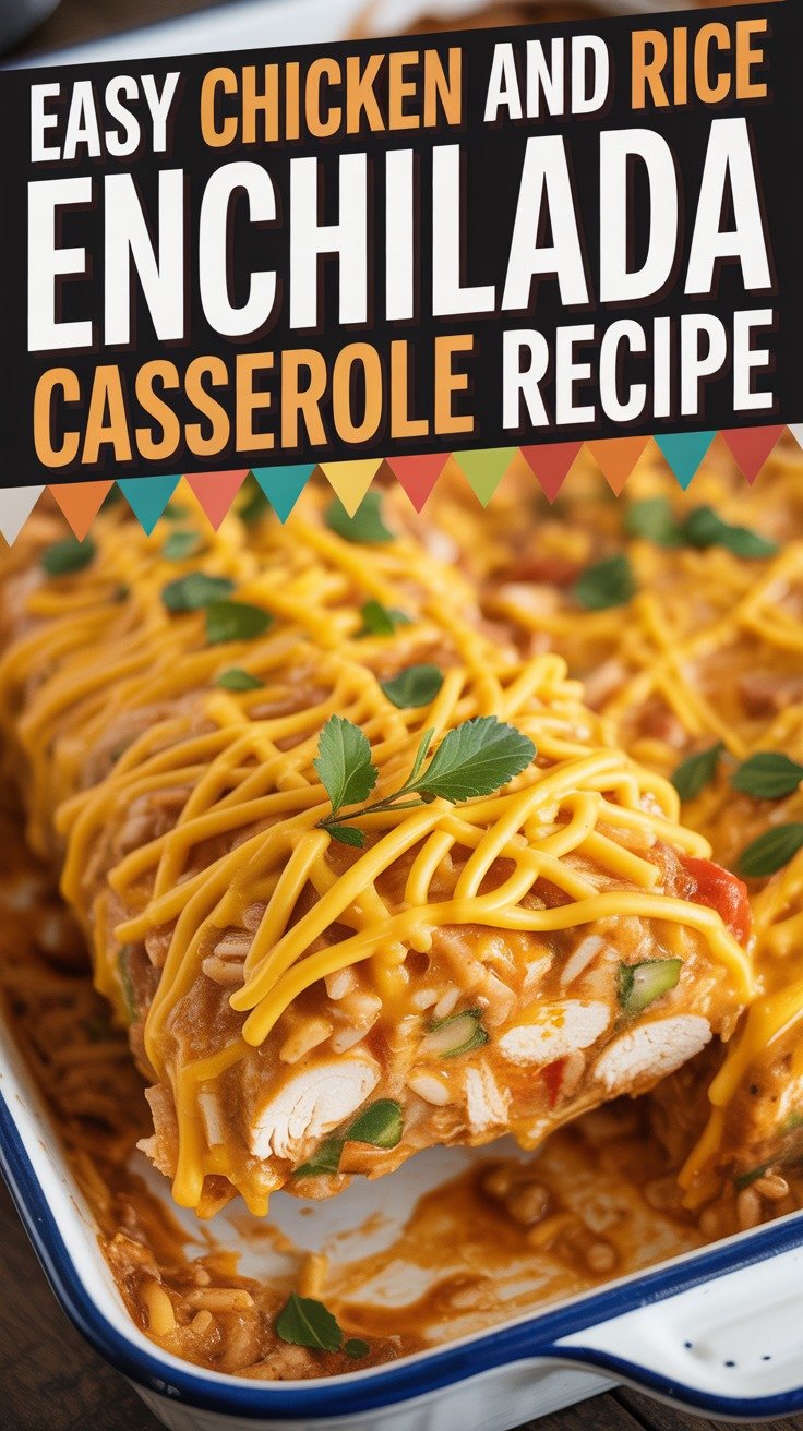 Chicken and Rice Enchilada Casserole
