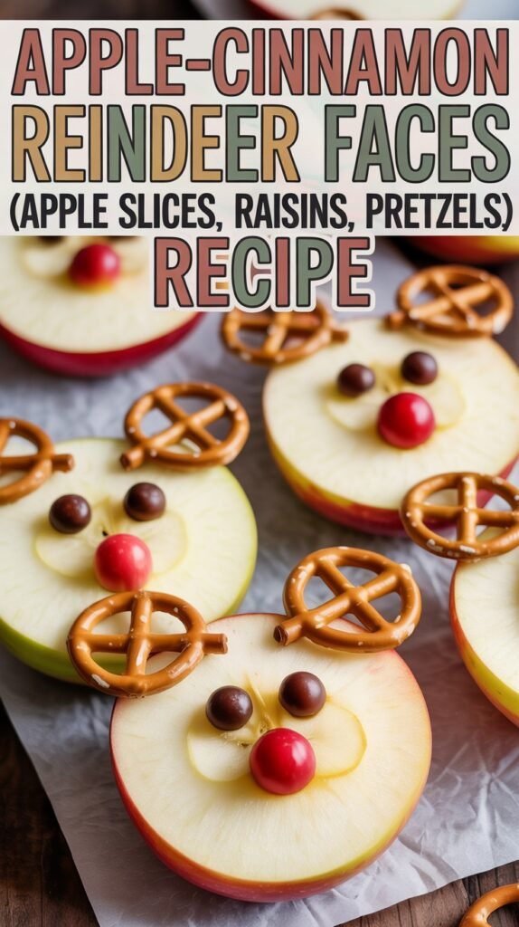 Apple-Cinnamon Reindeer Faces