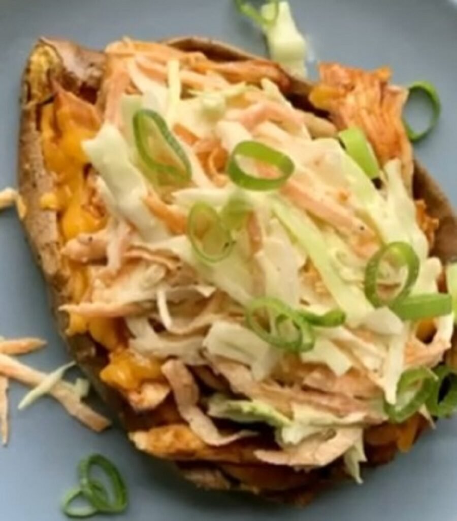 BBQ Chicken Stuffed Sweet Potatoes Recipe