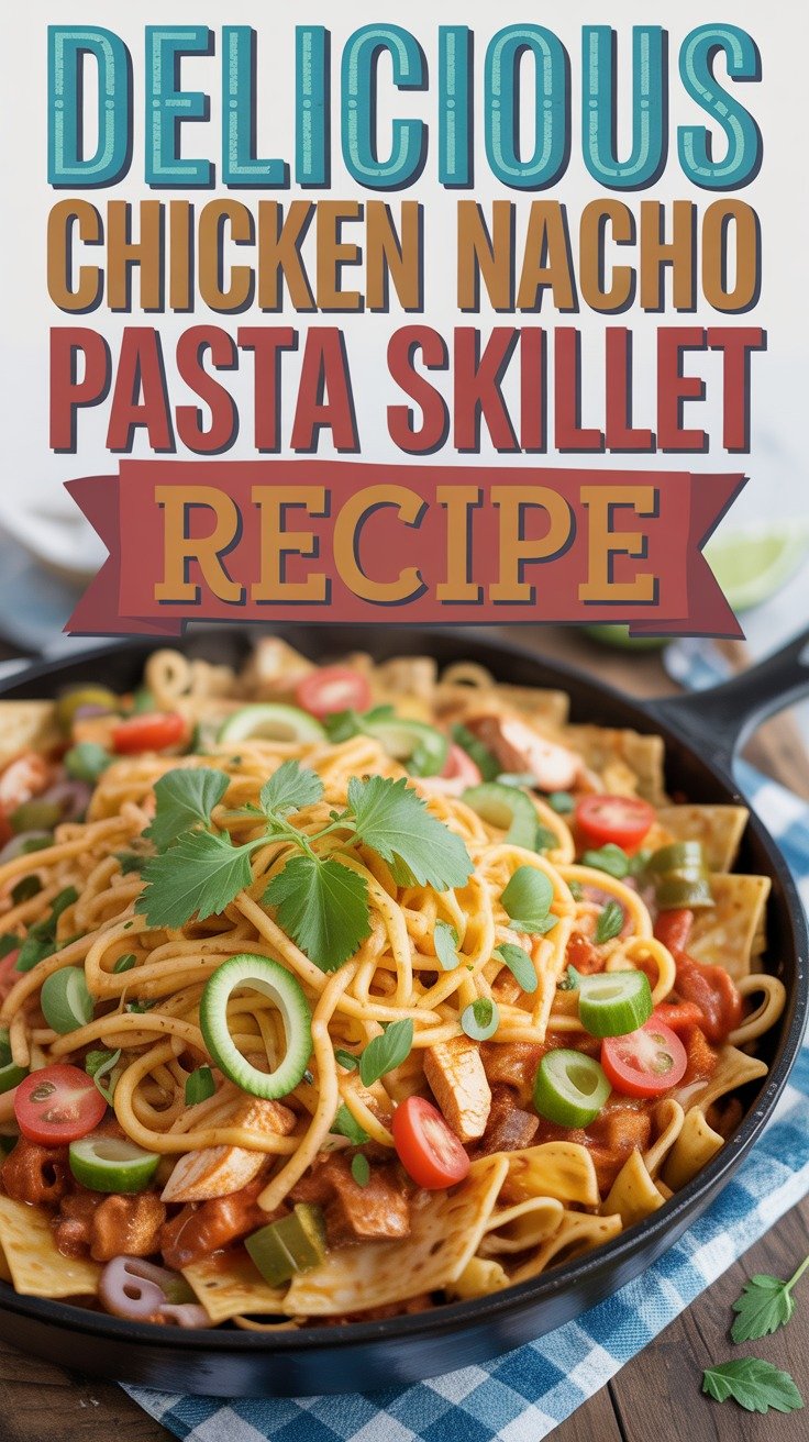 Chicken Nacho Pasta Skillet