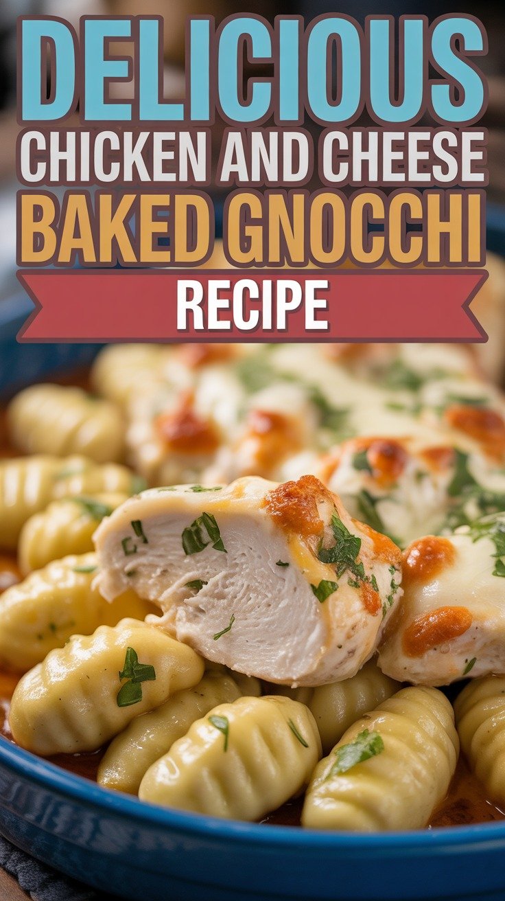 Chicken and Cheese Baked Gnocchi
