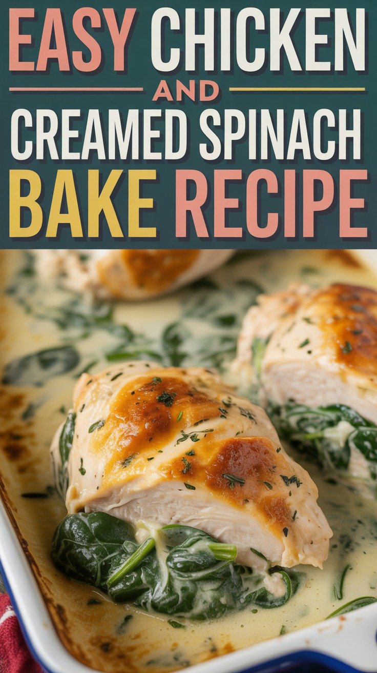 Chicken and Creamed Spinach Bake