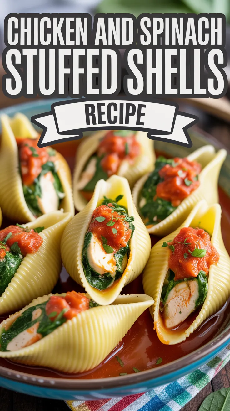 Chicken and Spinach Stuffed Shells