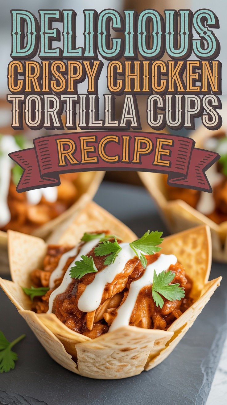 Crispy Chicken Tortilla Cups