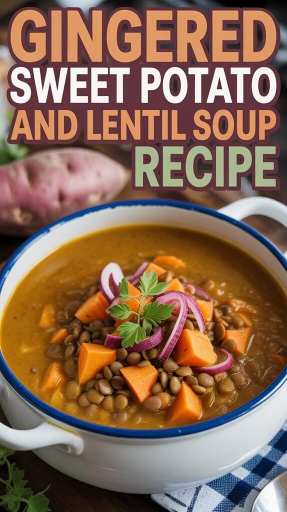 Gingered Sweet Potato and Lentil Soup