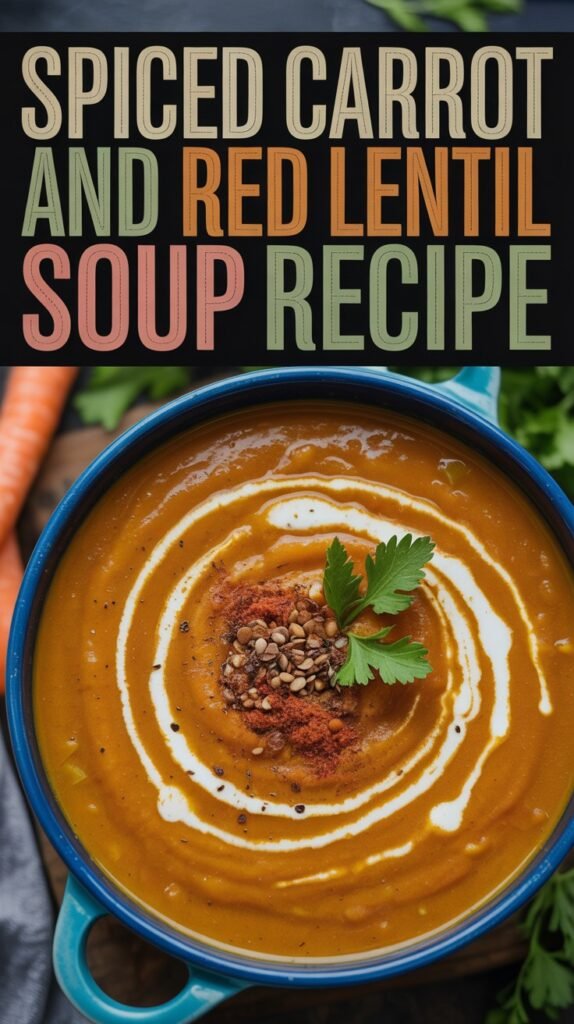 Spiced Carrot and Red Lentil Soup