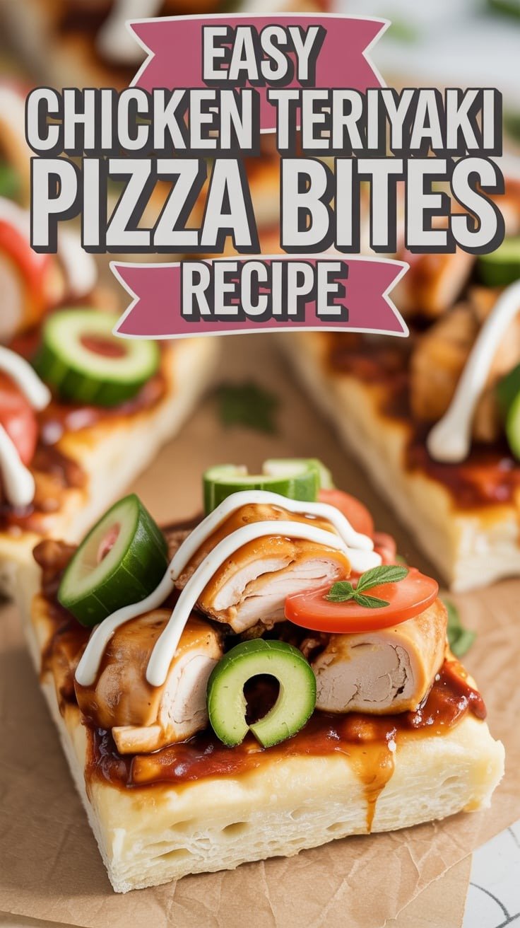 Chicken Teriyaki Pizza Bites
