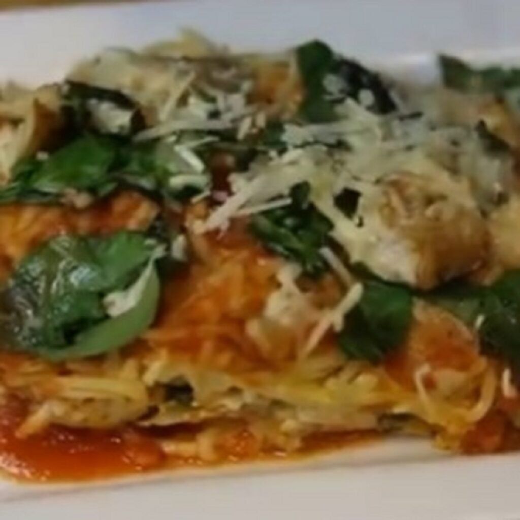 Creamy Chicken Florentine Pasta Casserole Recipe