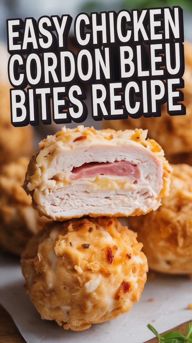 Chicken Cordon Bleu Bites